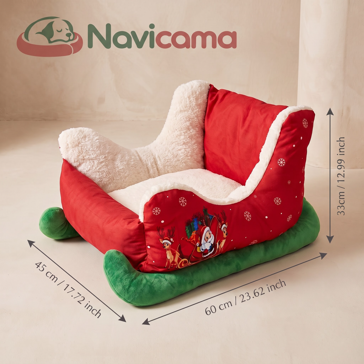 Navicama: la cama navideña para tu peludo